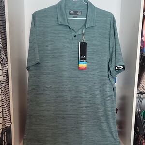 Oakley Men's Polo Shirt in Heathered Green